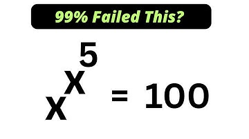 Math Olympiad Problem | How To Solve For X In This Problem...
