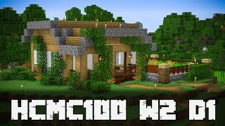 Minecraft 1.14.4 World 2 Day 1 | HARDCORE 100% Challenge #HCMC100