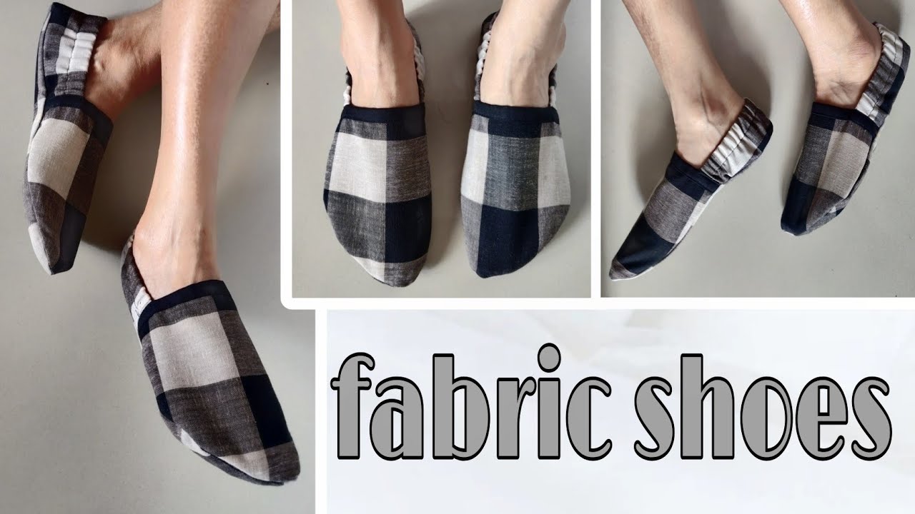 DIY| fabric shoes making from leftover| winter socks cutting and stitching| shoes making at home