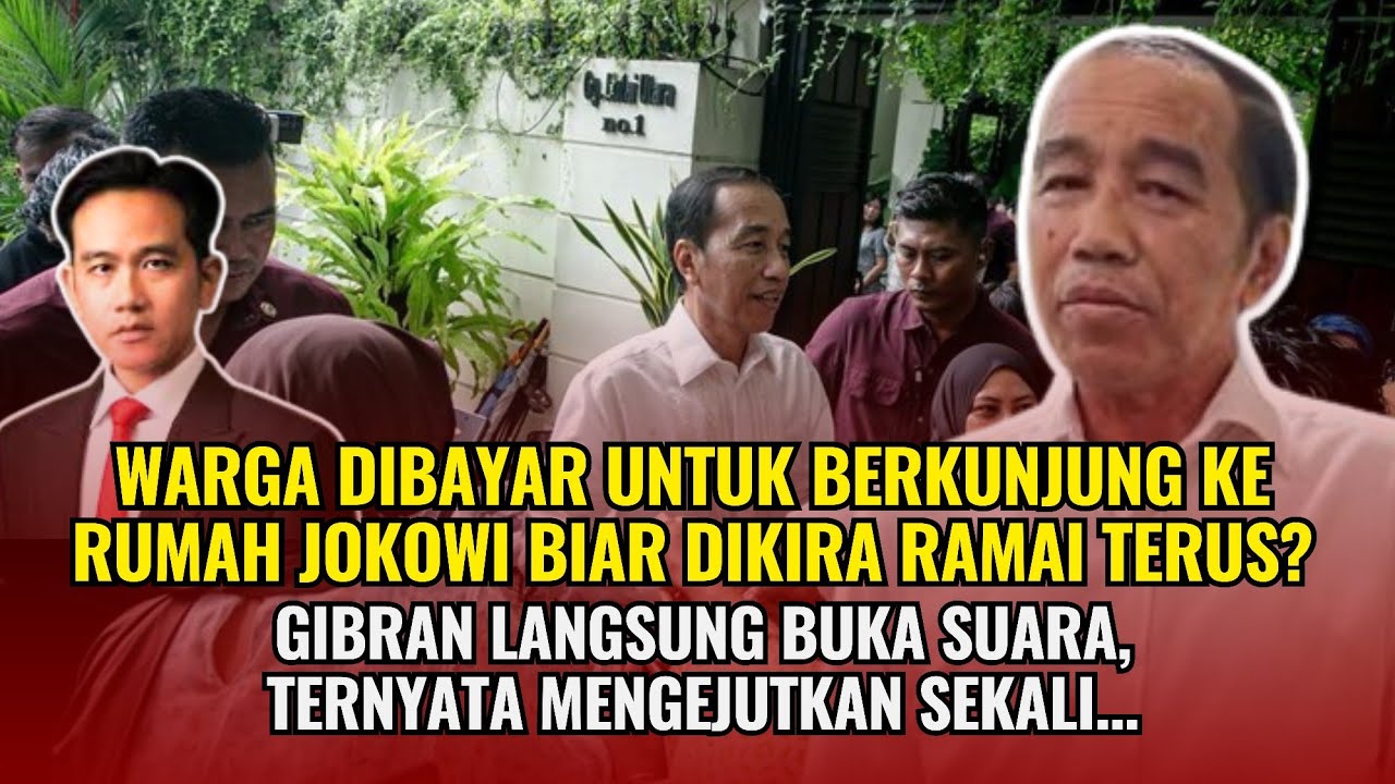 Ramai terus! Warga dibayar buat berkunjung ke rumah Jokowi? Gibran balas tidak terima! 