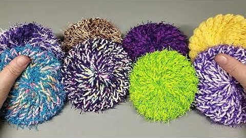 Loom Knit Easy Kitchen Scrubbies/24 Peg Loom Easy Kitchen Scrubbies/Crochetin