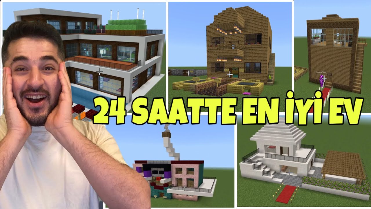 24 SAATTE EN İYİ EVİ YAPAN KAZANIR! -MINECRAFT