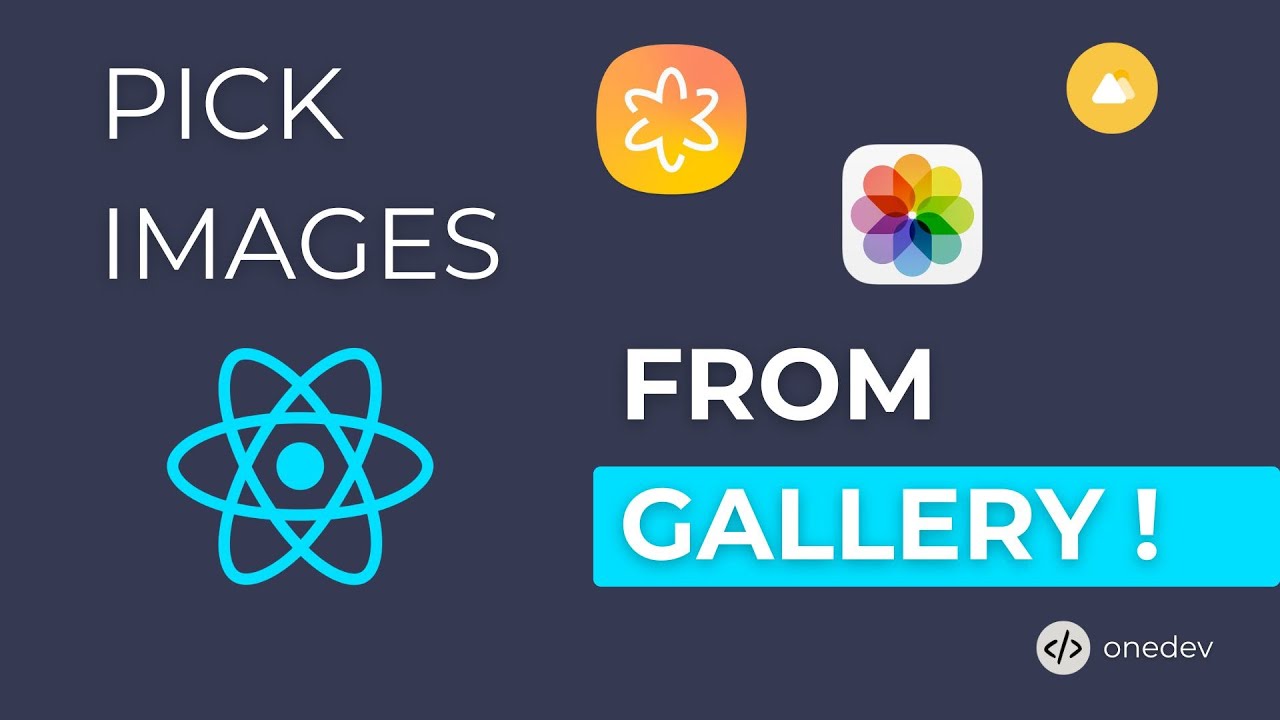 Pick IMAGES from GALLERY in React Native - YouTube