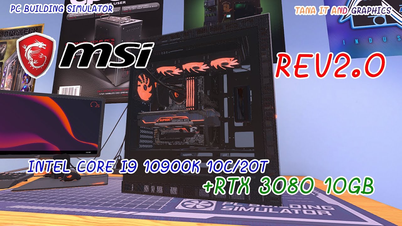 PC Building Simulator EP.24 INTEL CORE I9 10900K 10C/20T + RTX3080 THE