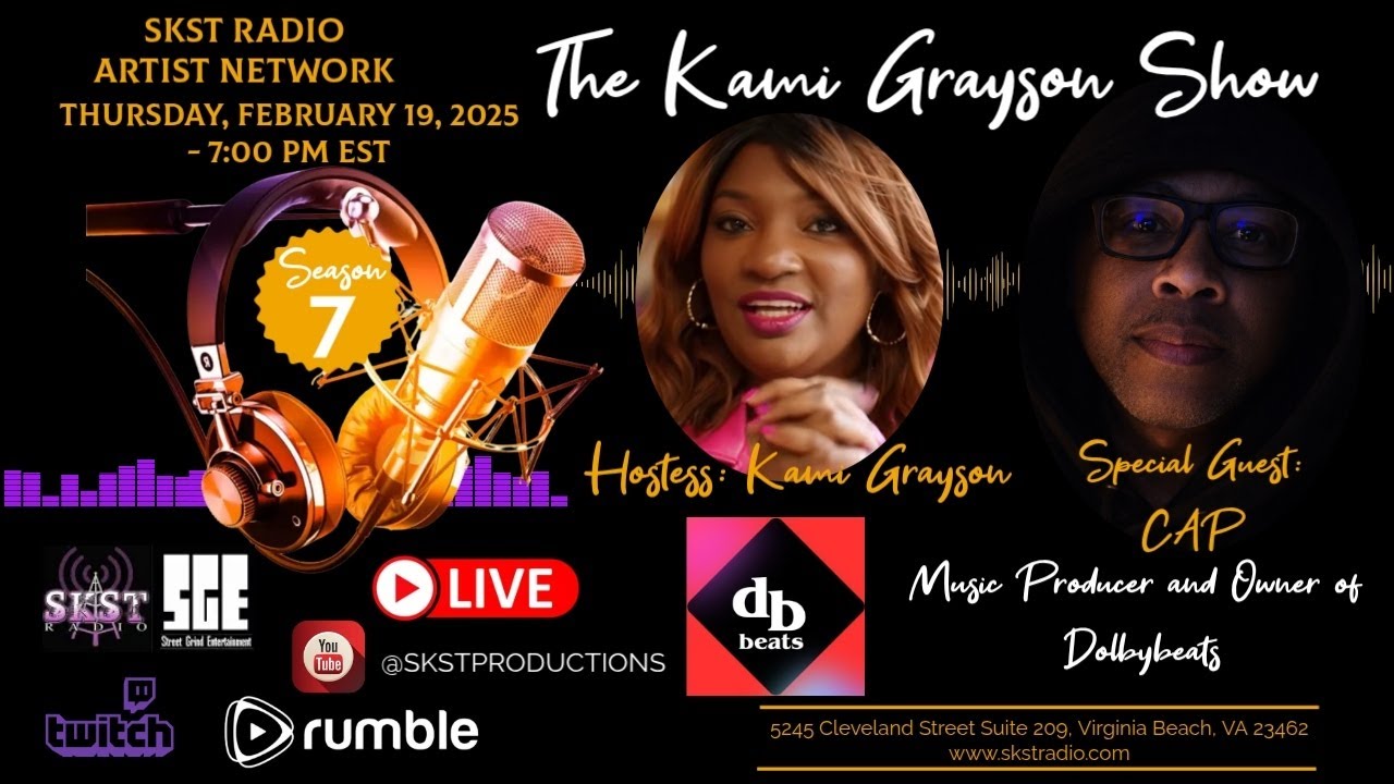 SKST Radio Network - The Kami Grayson Show - Guest Cap — also known as See. a.p, Ward Capshaw 📱