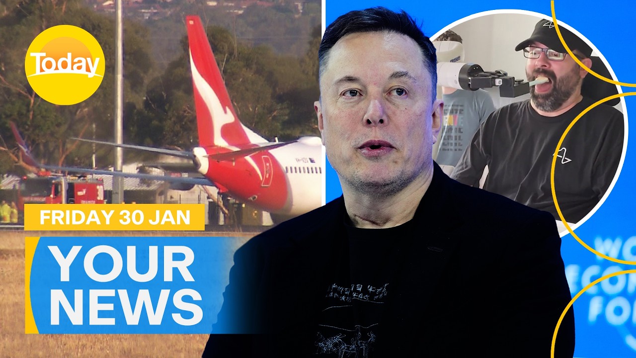 Your News | Musk to expand brain chip trial; Seagull surfs stingray at beach | Today Show Australia