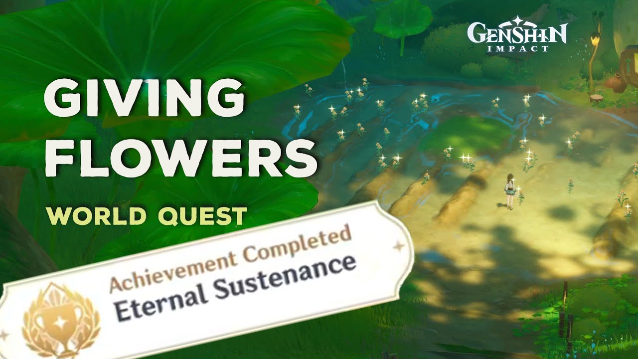 Giving Flower World Quest || Forest Adventure Journal III  Genshin Impact 3.0