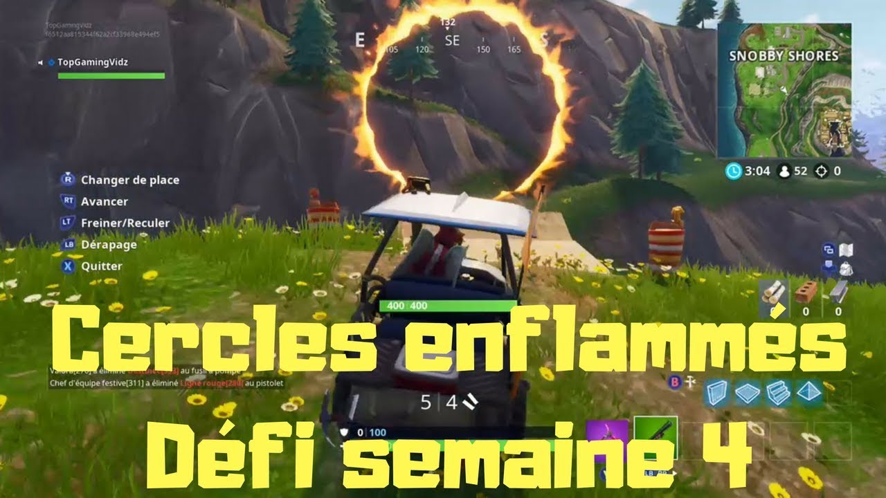 Traverser Des Cercles Enflammés Avec Un Vehicule
