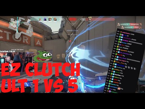 NebelNiek Clutch Play 1 vs 5 Valorant Best Moments - Best Twitch Highlights ft. Summit1G