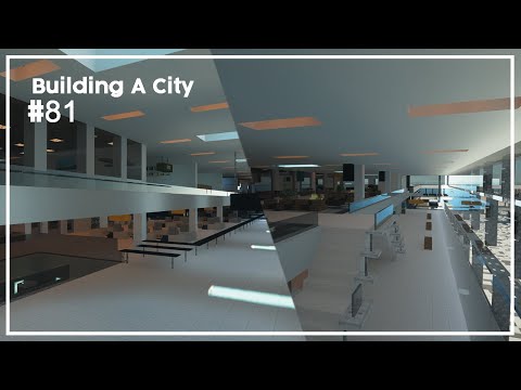 Building A City #81 // Airport Interior // Minecraft Timelapse