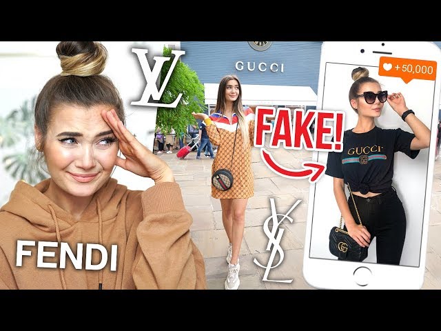 celebrities wearing fake designer
