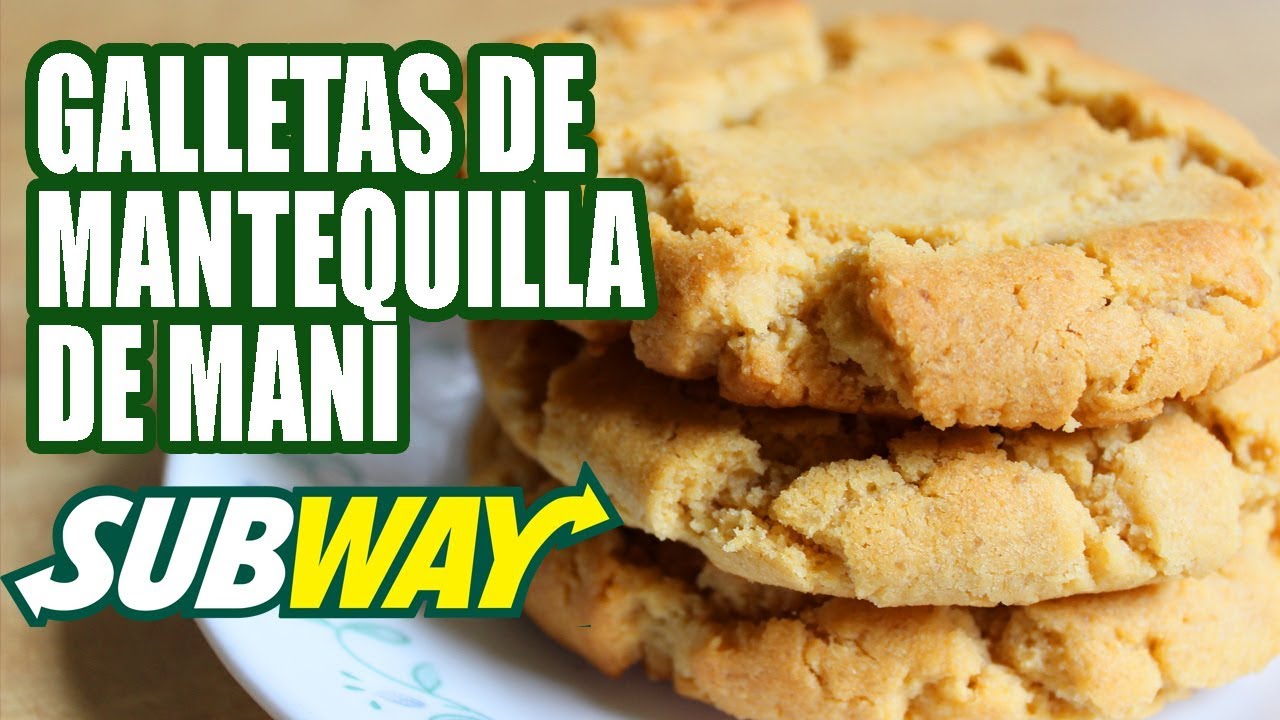 Galletas de Mantequilla de Maní de Subway | El de las trufas