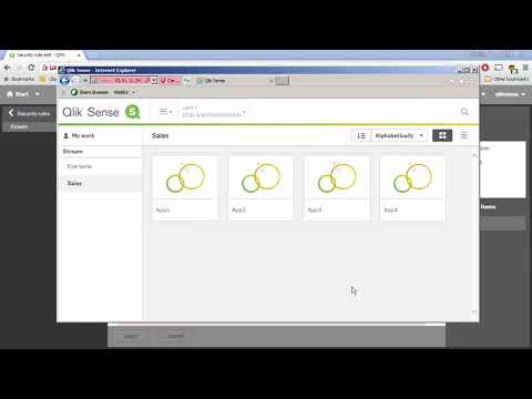 Qlik Sense Stream Management   Security Rules and Exception Management
