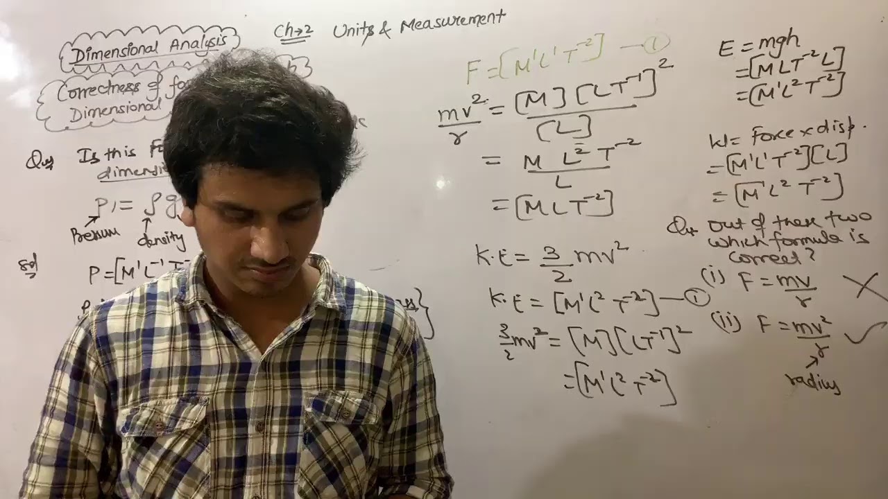 Dimensional analysis 3 - YouTube