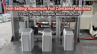 Automatic Aluminum Foil Container Making Machine C1000(60T)with 750ml foil container mould