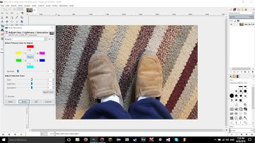 GIMP 2.8.18 tutorials - 23 - Hue Saturation Tool