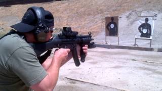 CDCR Office of Correctional Safety Fugitive Apprehension Team member shooting HK MP5
