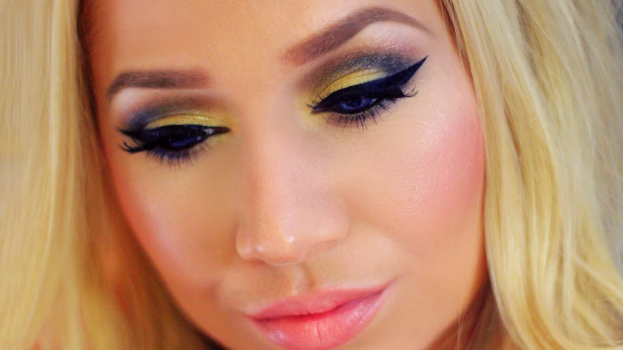 Yellow Smokey Eye Makeup Tutorial The Beauty Vault YouTube