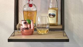 Woodwaves Wine Mini Bar, Liquor Shelf and Industrial Modern Storage Cabinets Mini Bars, Wine & Liquor Storage, Industrial Modern Cabinets.