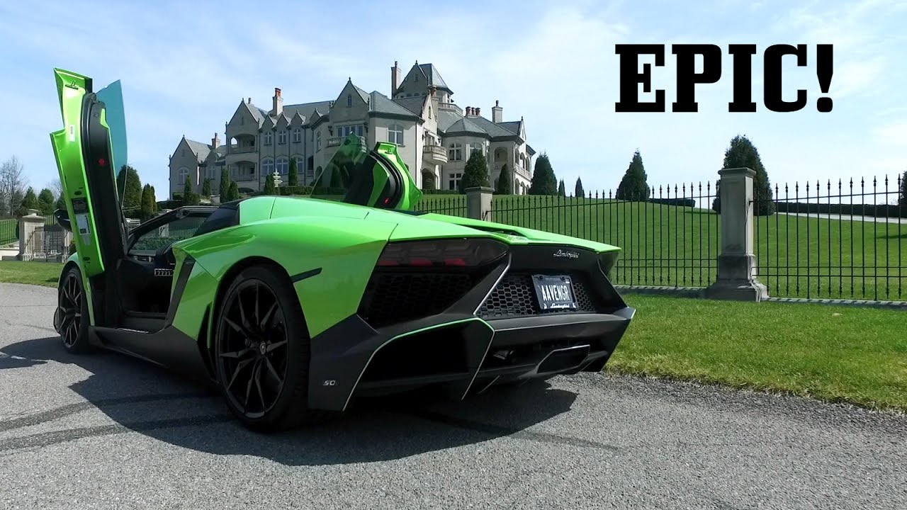 Lamborghini Aventador + HUGE House = Epic Day - YouTube