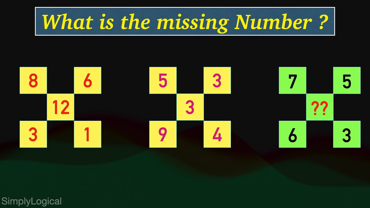 Find The Missing Number || Math Riddle - YouTube