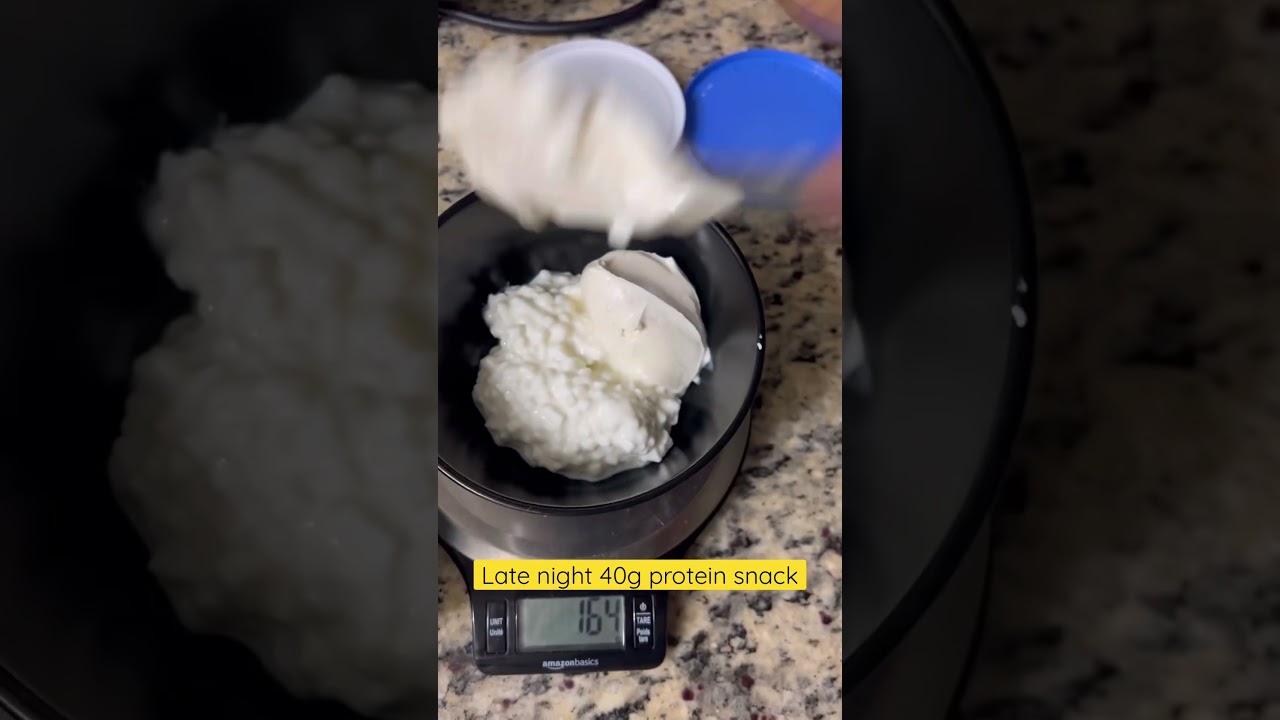 Late night 40g protein snack 