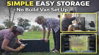 Simple No Build Van Storage Setup | Metal Locker Organization | EASY DIY Options Storage Ideas screenshot 2
