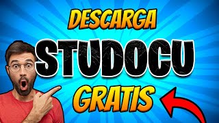 Cómo descargar archivos, documentos y libros de STUDOCU 2024 | Tutorial gratis