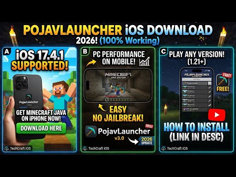 Pojavlauncher iOS/APK | Install Minecraft Java Edition on iPhone/iPad (No Computer) Android