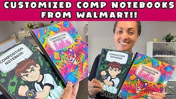 CUSTOMIZED COMPOSITION NOTEBOOK COVERS | WALMART NOTEBOOKS | CUSTOMIZED IN CANVA