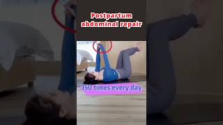 Postpartum Abdominal Exercise Repair shortvideo shorts