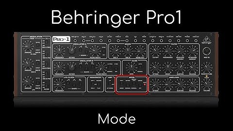 Behringer Pro1 - first look - Mode (Duophonic!)