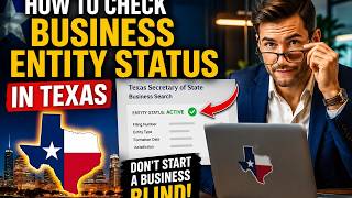 How to check business entity status in Texas