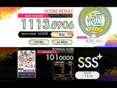 [オンゲキ R.E.D.] Forever Friends (MASTER) ABFB理論値 [外部出力]