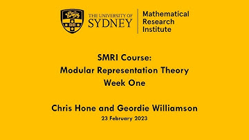 Modular Representation Theory: Week One