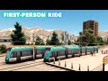 The New Trams look amazing! First-Person Ride through the whole city | Cities: Skylines