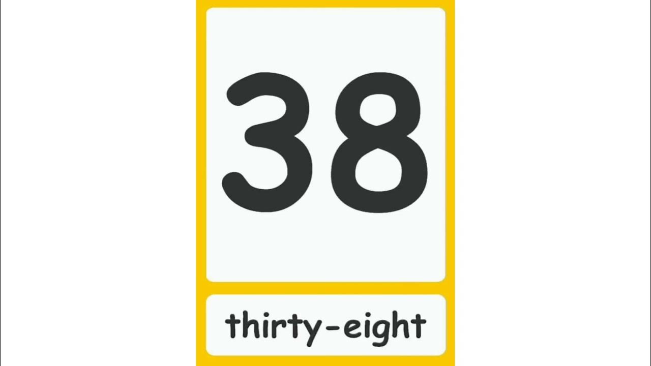 Numbers from 31 to 40 - YouTube
