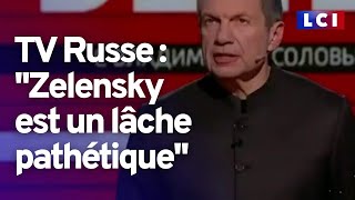 La TV Russe accuse Zelensky de "fuir" screenshot 2