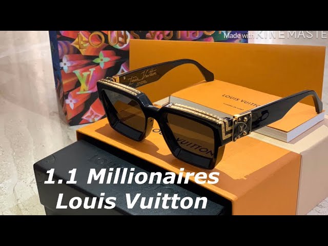Louis Vuitton 1.1 Millionaires Sunglasses Z1165E Black Virgil Abloh