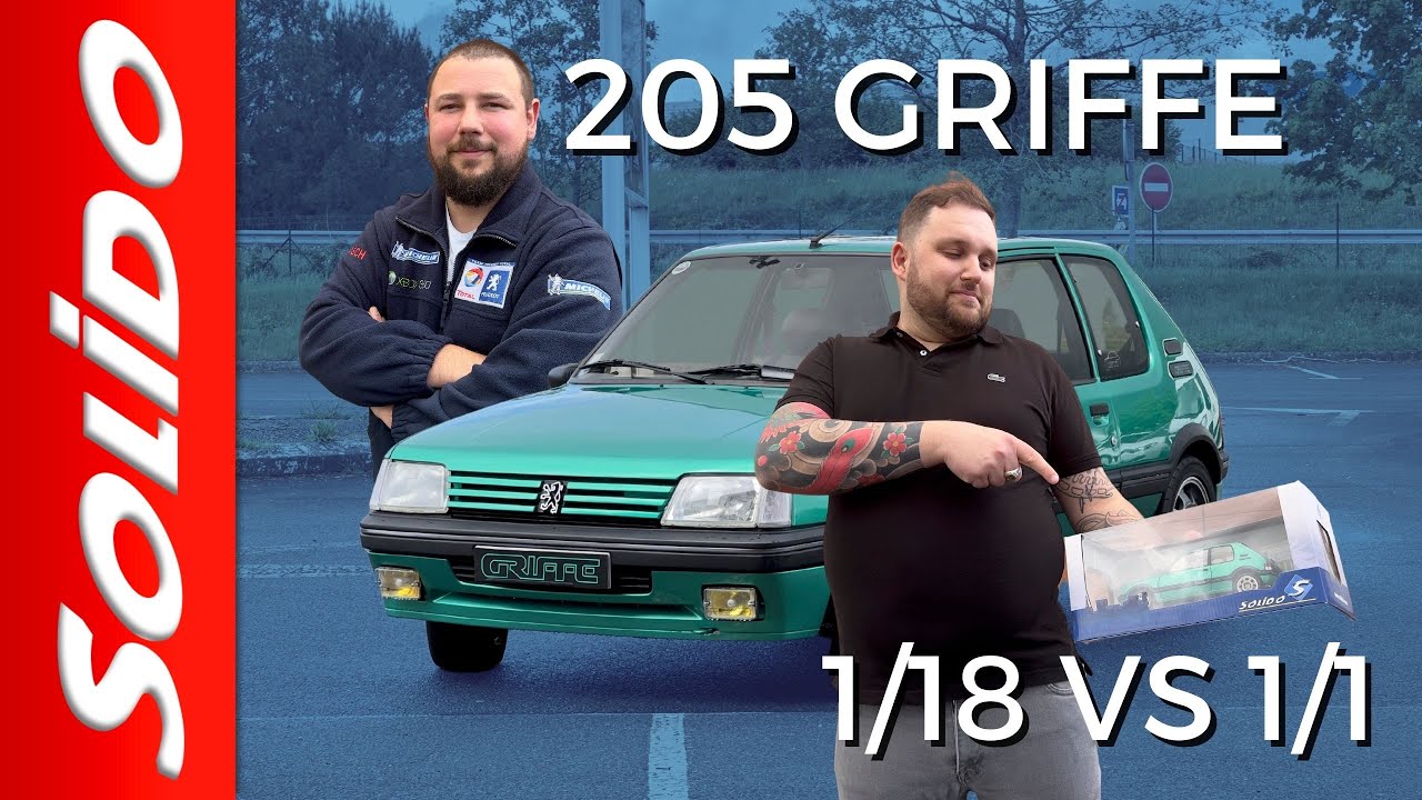 205 Griffe comparo 1/1 vs 1/18