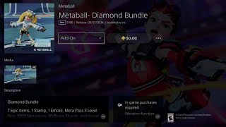 How to Get Metaball- Diamond Bundle | PS Plus Exclusive | PS4 | PS5