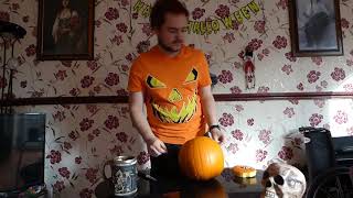 Cooking with the wolf Episode 4  How to carve a pumpkin Halloween special