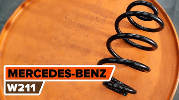 Hoe een spiraalveer achteraan vervangen op een MERCEDES-BENZ W211 E-Klasse [HANDLEIDING AUTODOC]