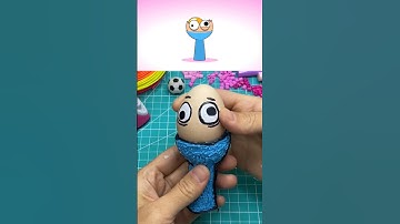 I made Sprunki OC Mr. Egg Phase 4 @BananaPorridge with 3D pen #sprunki #incredibox