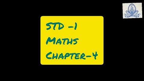STD 1 MATHS CH-4 SHAPES AND PATTERNS