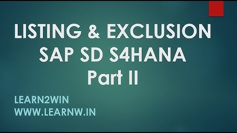 material exclusion in sap sd | material listing sap sd | exclude list material in sales order sap sd
