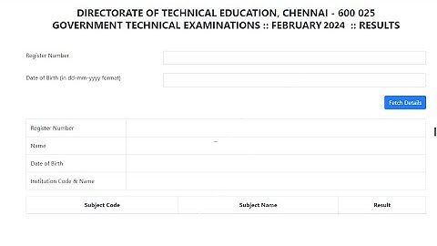 TNDTE Typewriting Result Release 2024   TNDTE Typewriting Result  2024