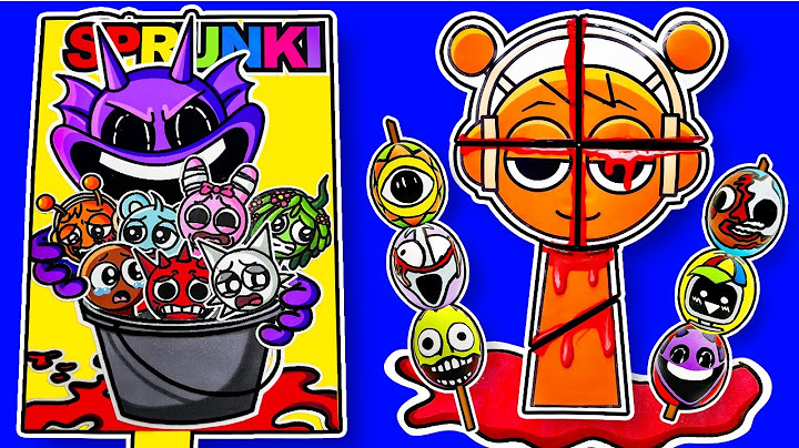 Making INCREDIBOX SPRUNKI Game Book📚 ( +HORROR OREN Squishy Surgery）스프런키 게임북 만들기