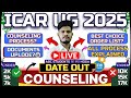 ICAR UG 2025 Counselling Date out &amp; Process🚨I PCB Vs ABC CUT OFF Analysis | Documents Full Details |