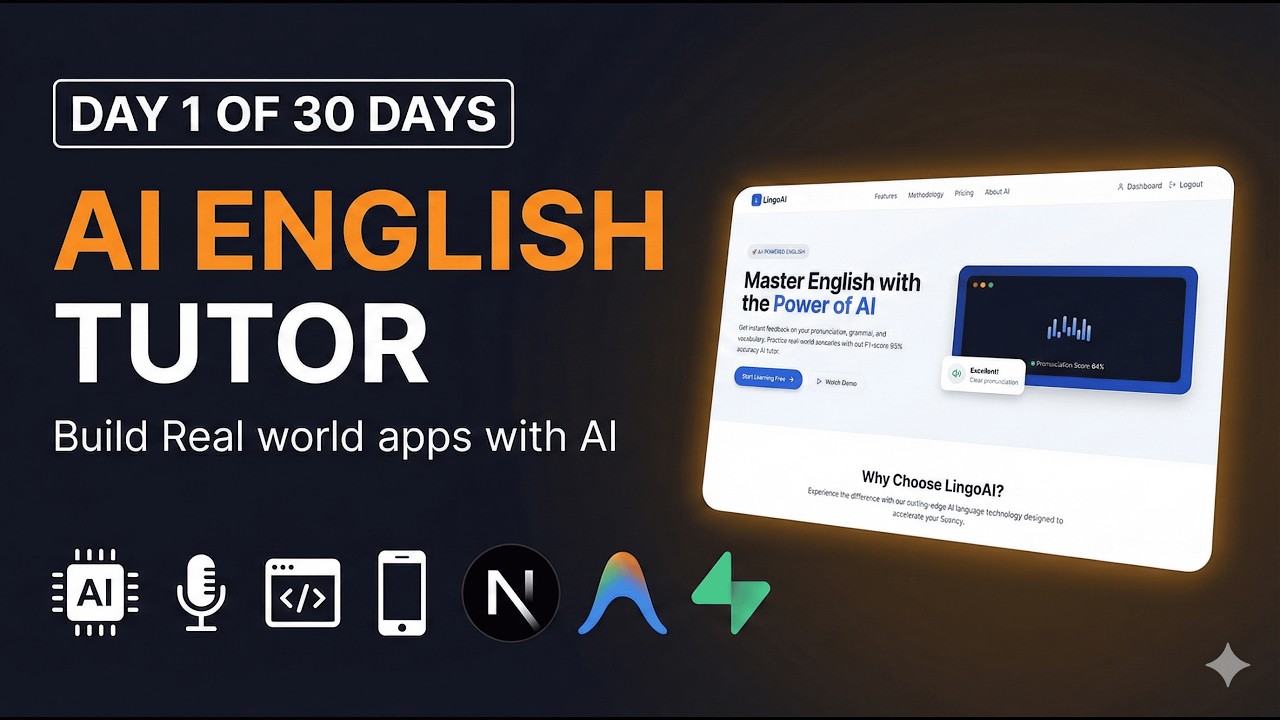 Day 1: Build an AI English Tutor Platform | Full-Stack SaaS with AI ...